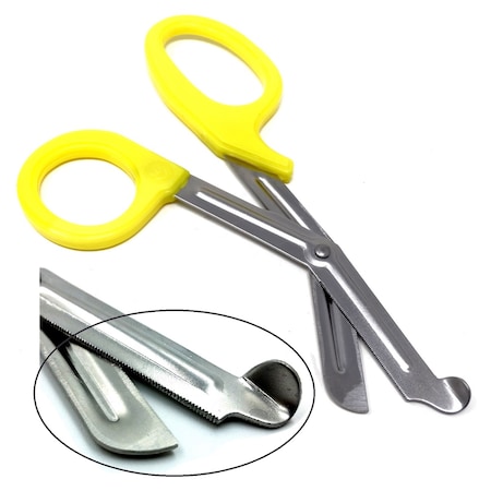 Yellow Handle With Stainless Steel Blades Trauma Shears 7.25